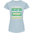 OCD Obsessive Christmas Disorder Womens Petite Cut T-Shirt Light Blue