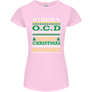 OCD Obsessive Christmas Disorder Womens Petite Cut T-Shirt Light Pink