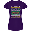 OCD Obsessive Christmas Disorder Womens Petite Cut T-Shirt Purple