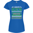OCD Obsessive Christmas Disorder Womens Petite Cut T-Shirt Royal Blue