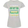 OCD Obsessive Christmas Disorder Womens Petite Cut T-Shirt Sports Grey
