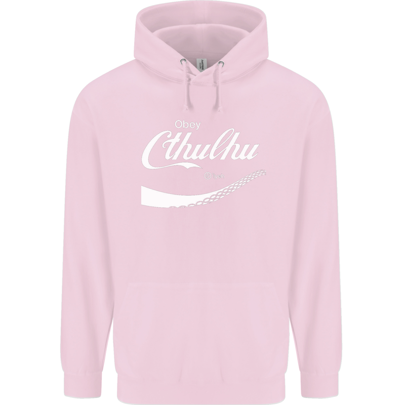 Obey Cthulhu Kraken Octopus R'lyeh Childrens Kids Hoodie Light Pink