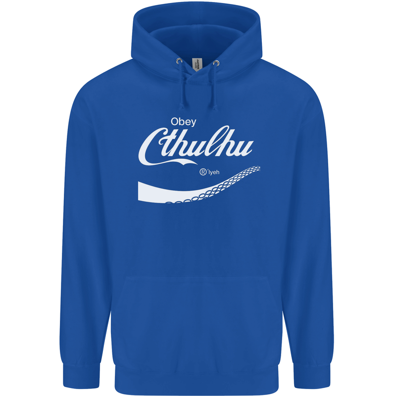 Obey Cthulhu Kraken Octopus R'lyeh Childrens Kids Hoodie Royal Blue