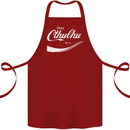 Obey Cthulhu Kraken Octopus R'lyeh Cotton Apron 100% Organic Maroon