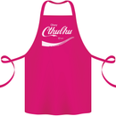 Obey Cthulhu Kraken Octopus R'lyeh Cotton Apron 100% Organic Pink