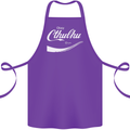 Obey Cthulhu Kraken Octopus R'lyeh Cotton Apron 100% Organic Purple