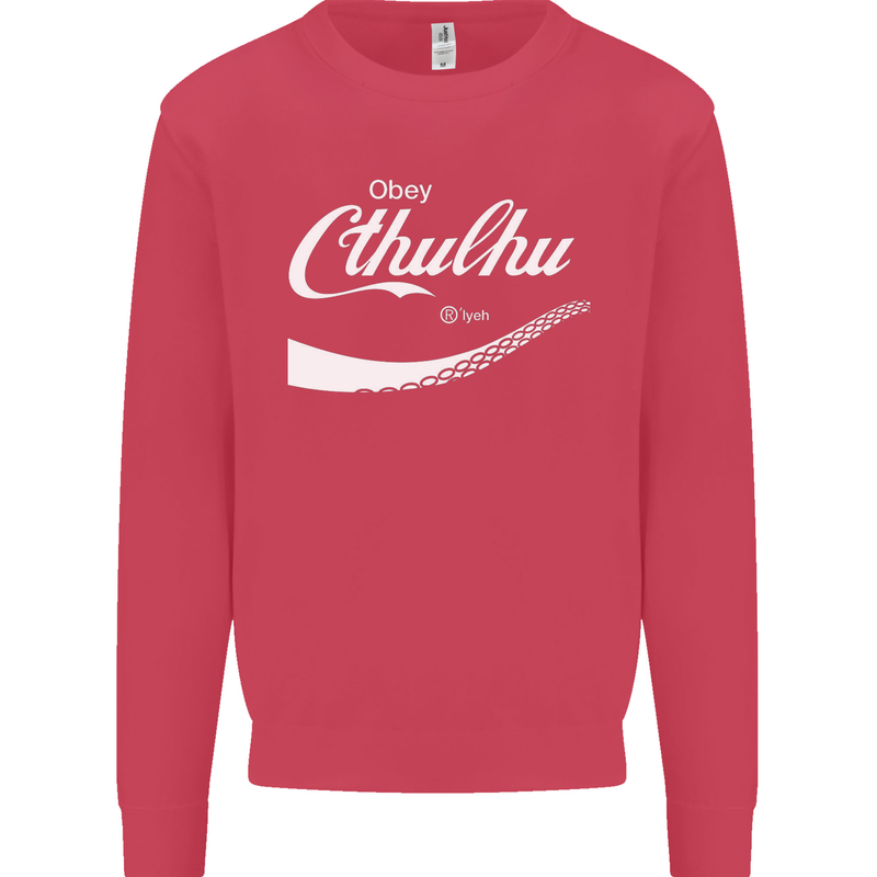 Obey Cthulhu Kraken Octopus R'lyeh Kids Sweatshirt Jumper Heliconia