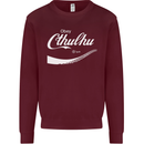 Obey Cthulhu Kraken Octopus R'lyeh Kids Sweatshirt Jumper Maroon