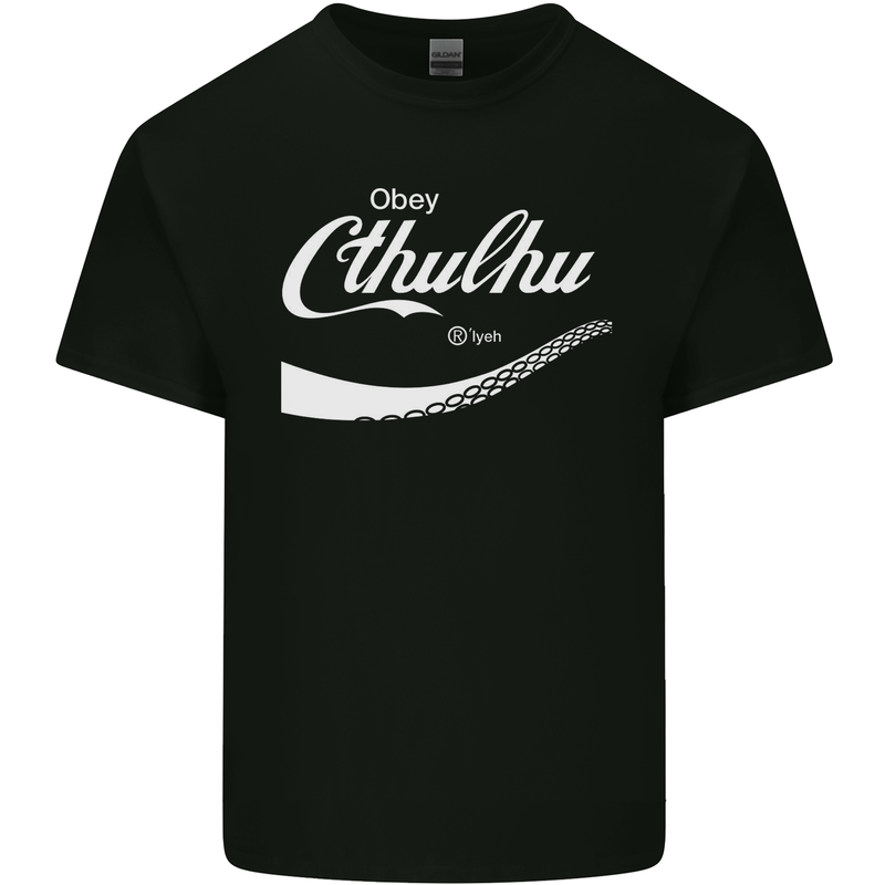 Obey Cthulhu Kraken Octopus R'lyeh Kids T-Shirt Childrens Black