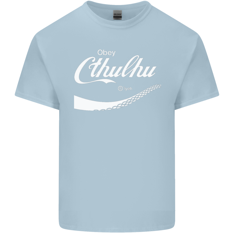 Obey Cthulhu Kraken Octopus R'lyeh Kids T-Shirt Childrens Light Blue