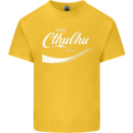 Obey Cthulhu Kraken Octopus R'lyeh Kids T-Shirt Childrens Yellow