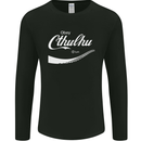 Obey Cthulhu Kraken Octopus R'lyeh Mens Long Sleeve T-Shirt Black