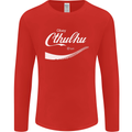 Obey Cthulhu Kraken Octopus R'lyeh Mens Long Sleeve T-Shirt Red