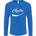 Obey Cthulhu Kraken Octopus R'lyeh Mens Long Sleeve T-Shirt Royal Blue