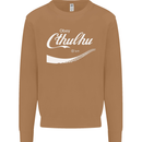 Obey Cthulhu Kraken Octopus R'lyeh Mens Sweatshirt Jumper Caramel Latte