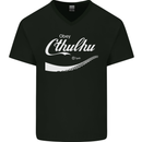 Obey Cthulhu Kraken Octopus R'lyeh Mens V-Neck Cotton T-Shirt Black