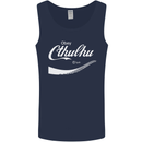 Obey Cthulhu Kraken Octopus R'lyeh Mens Vest Tank Top Navy Blue