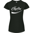 Obey Cthulhu Kraken Octopus R'lyeh Womens Petite Cut T-Shirt Black