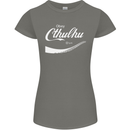 Obey Cthulhu Kraken Octopus R'lyeh Womens Petite Cut T-Shirt Charcoal