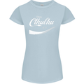Obey Cthulhu Kraken Octopus R'lyeh Womens Petite Cut T-Shirt Light Blue