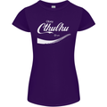 Obey Cthulhu Kraken Octopus R'lyeh Womens Petite Cut T-Shirt Purple