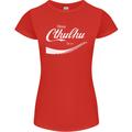 Obey Cthulhu Kraken Octopus R'lyeh Womens Petite Cut T-Shirt Red