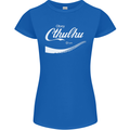 Obey Cthulhu Kraken Octopus R'lyeh Womens Petite Cut T-Shirt Royal Blue