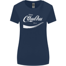 Obey Cthulhu Kraken Octopus R'lyeh Womens Wider Cut T-Shirt Navy Blue