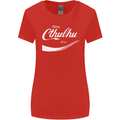 Obey Cthulhu Kraken Octopus R'lyeh Womens Wider Cut T-Shirt Red