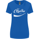 Obey Cthulhu Kraken Octopus R'lyeh Womens Wider Cut T-Shirt Royal Blue