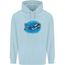 Ocean Scuba Diver Scuba Diving Childrens Kids Hoodie Light Blue