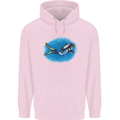 Ocean Scuba Diver Scuba Diving Childrens Kids Hoodie Light Pink