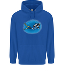 Ocean Scuba Diver Scuba Diving Childrens Kids Hoodie Royal Blue