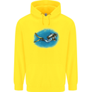 Ocean Scuba Diver Scuba Diving Childrens Kids Hoodie Yellow