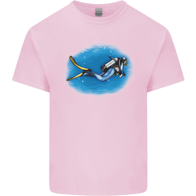 Ocean Scuba Diver Scuba Diving Kids T-Shirt Childrens Light Pink
