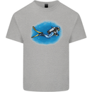 Ocean Scuba Diver Scuba Diving Kids T-Shirt Childrens Sports Grey