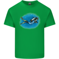 Ocean Scuba Diver Scuba Diving Mens Cotton T-Shirt Tee Top Irish Green