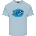 Ocean Scuba Diver Scuba Diving Mens Cotton T-Shirt Tee Top Light Blue