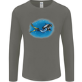Ocean Scuba Diver Scuba Diving Mens Long Sleeve T-Shirt Charcoal