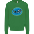 Ocean Scuba Diver Scuba Diving Mens Sweatshirt Jumper Irish Green