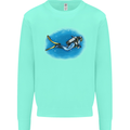 Ocean Scuba Diver Scuba Diving Mens Sweatshirt Jumper Peppermint