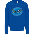Ocean Scuba Diver Scuba Diving Mens Sweatshirt Jumper Royal Blue