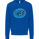Ocean Scuba Diver Scuba Diving Mens Sweatshirt Jumper Royal Blue