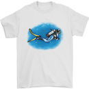Ocean Scuba Diver Scuba Diving Mens T-Shirt Cotton Gildan White
