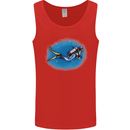 Ocean Scuba Diver Scuba Diving Mens Vest Tank Top Red