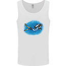 Ocean Scuba Diver Scuba Diving Mens Vest Tank Top White
