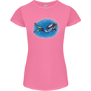 Ocean Scuba Diver Scuba Diving Womens Petite Cut T-Shirt Azalea