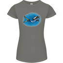 Ocean Scuba Diver Scuba Diving Womens Petite Cut T-Shirt Charcoal
