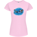 Ocean Scuba Diver Scuba Diving Womens Petite Cut T-Shirt Light Pink