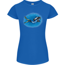 Ocean Scuba Diver Scuba Diving Womens Petite Cut T-Shirt Royal Blue